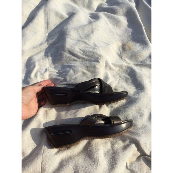 Cole Haan womens slide sandals nikeair size 8 metallic comfort cushion boho - Picture 6 of 10